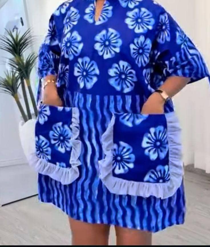 Chic robe hanpe avec deux poches