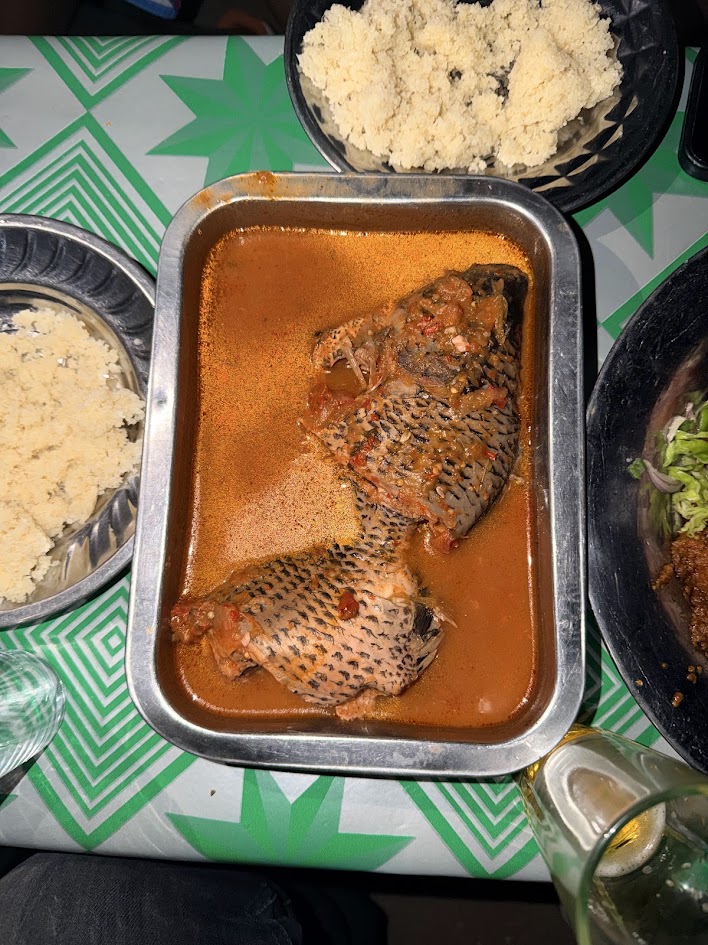 Menu de Gbesse gbesse · Soupe de poisson